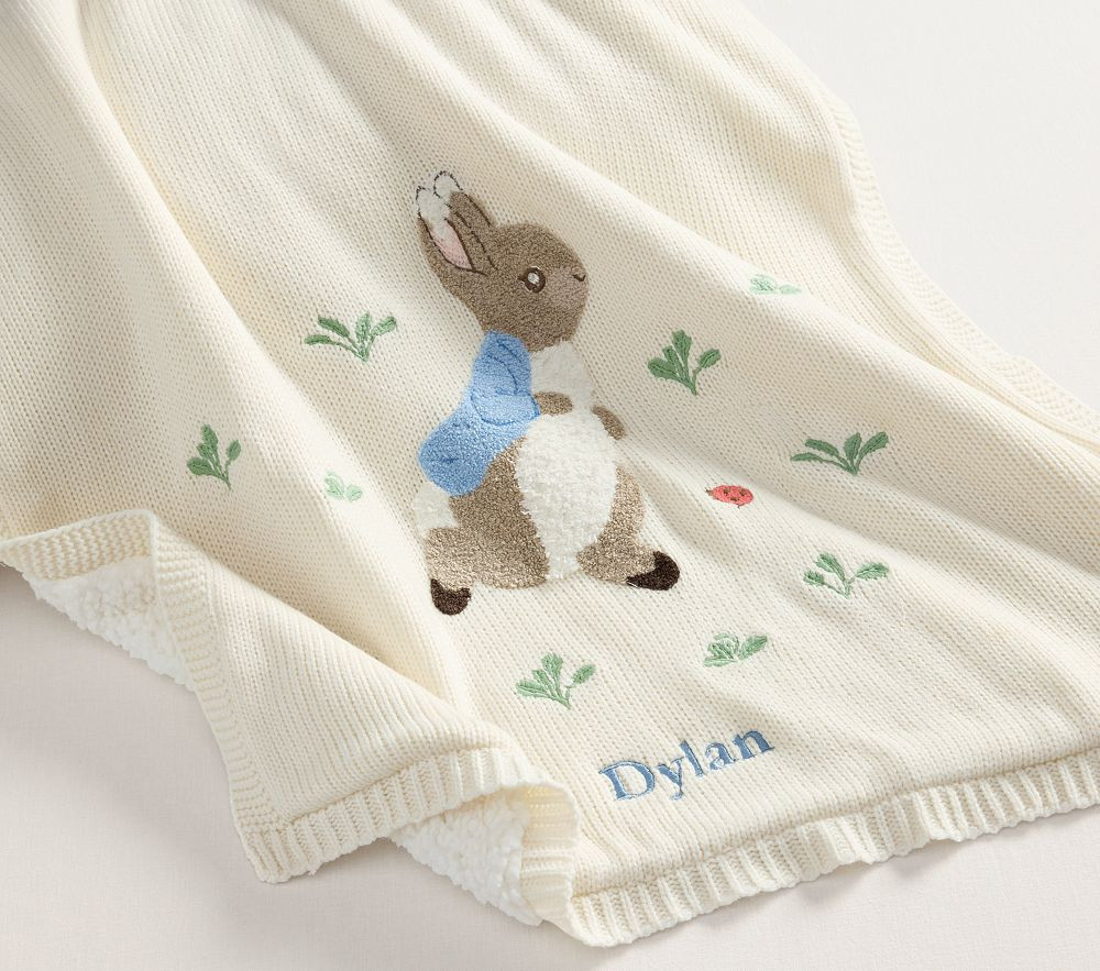 Peter Rabbit™ Heirloom Baby Blanket | Pottery Barn Kids
