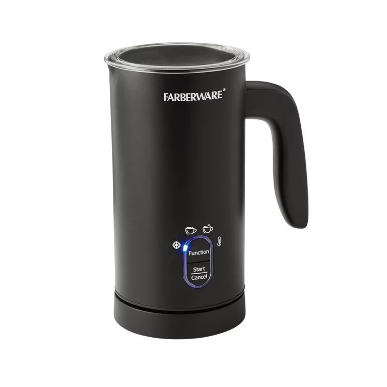 4 in 1 Farberware Electric Milk Frother, 10 Oz/300ml, black Automatic Foam Maker For Coffee, 120V | Walmart (US)