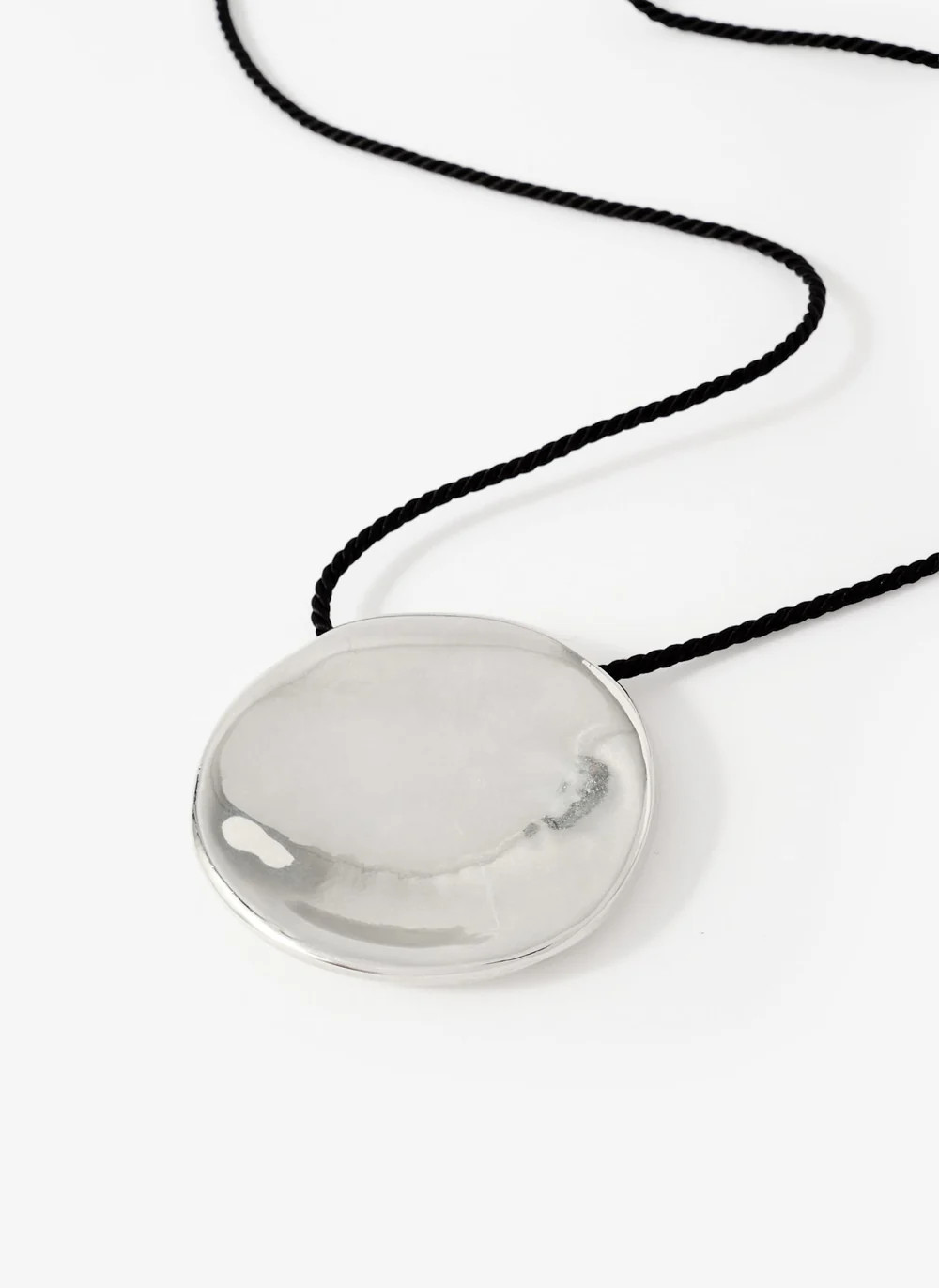 Silver Tone Stud Rope Necklace | Mint Velvet