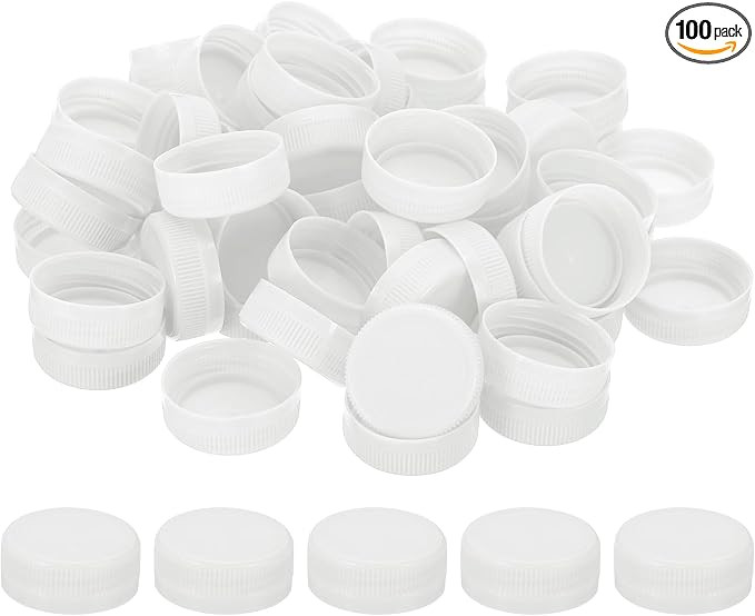 PATIKIL 38mm/1.5" Inner Plastic Bottle Cap, 100Pcs Replacement Screw Bottle Cap Storage Jug Lids ... | Amazon (US)