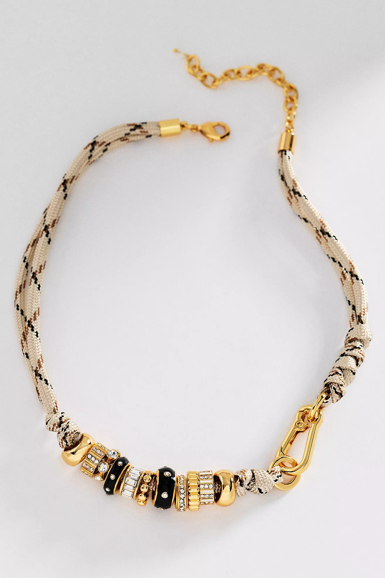 Donut Beaded Cord Necklace | Anthropologie (US)