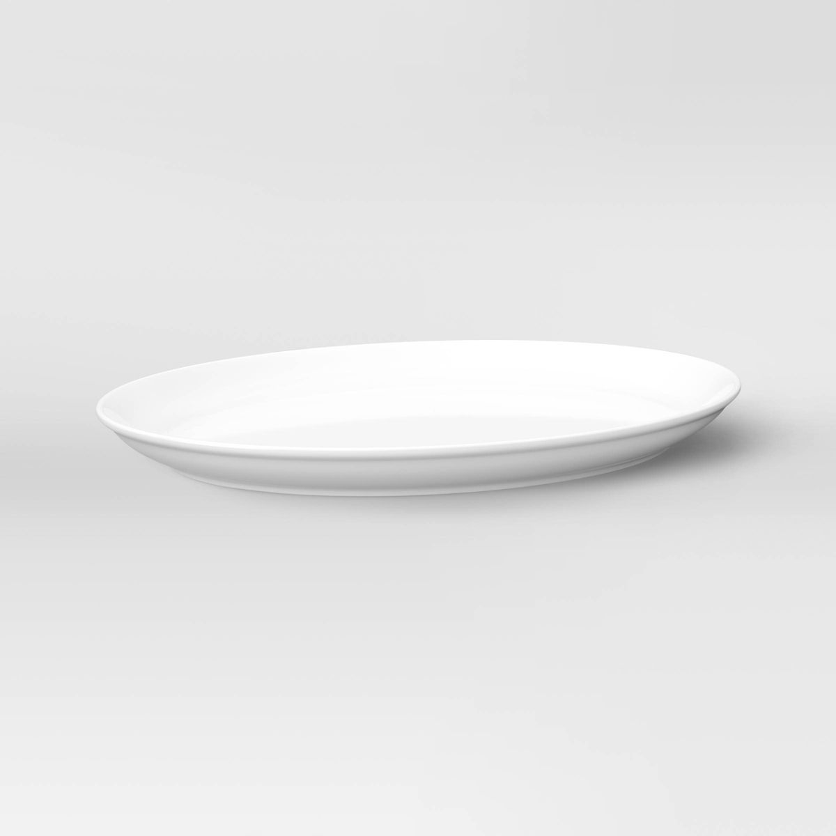 18" x 14" Porcelain Oval Serving Platter White - Threshold™ | Target