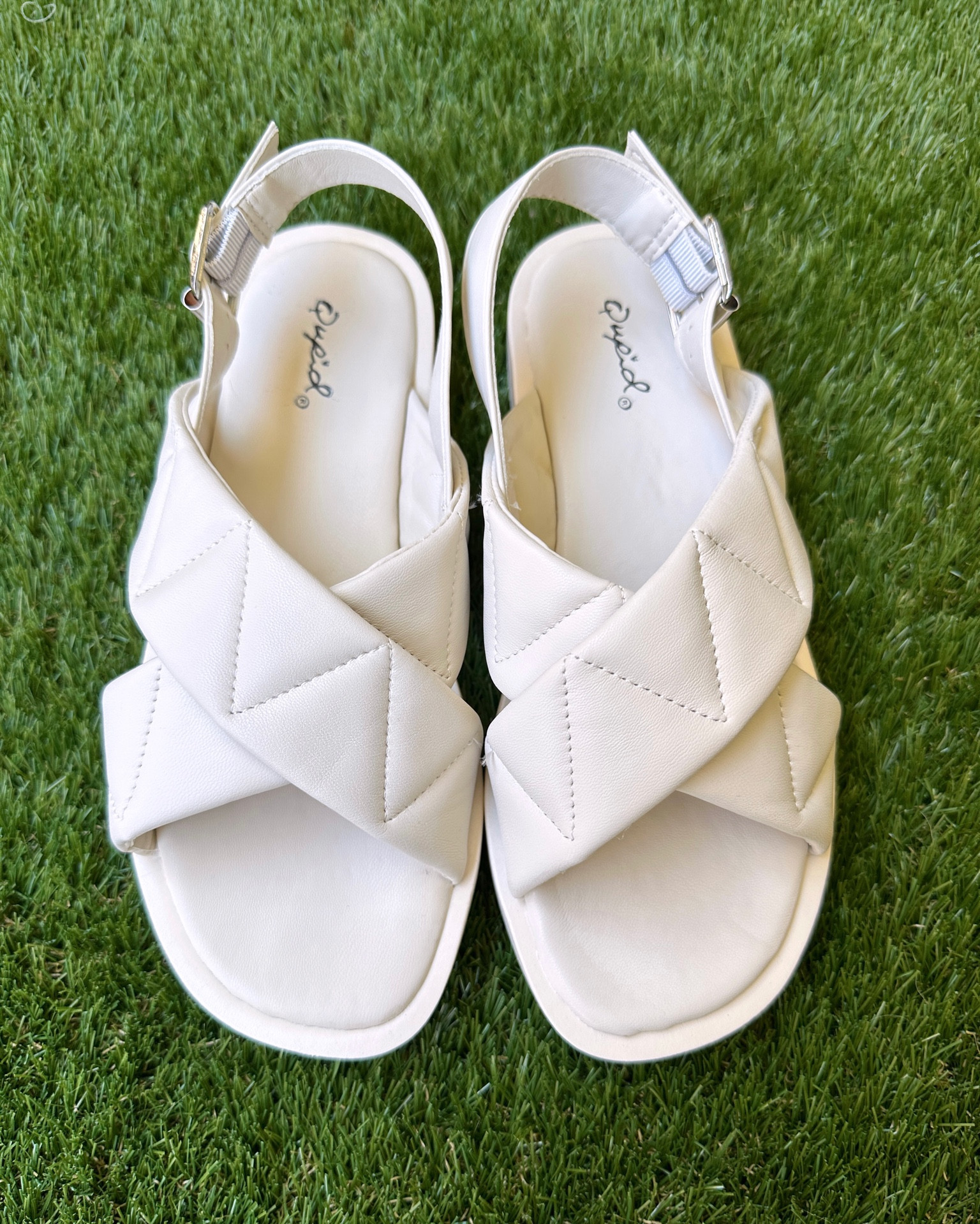 Comfy and cute white sandals are a must for summer! Pair these with sun dresses or denim shorts and a tank for an effortless look. 

Summer Sandals | Comfortable Sandals | Casual Shoes | White Sandals 

#LTKSeasonal #LTKshoecrush #LTKunder50