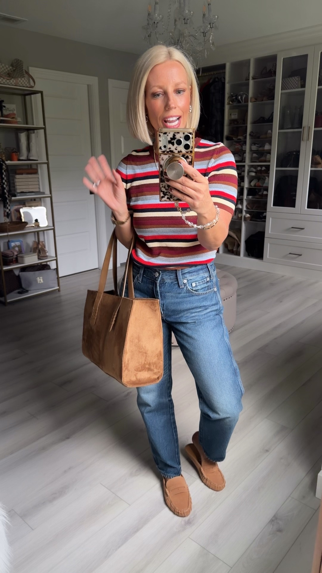 Top small
Jeans sized down to a 2 (run big)
Shoes TTS

#LTKSaleAlert #LTKootd #LTKWorkwear