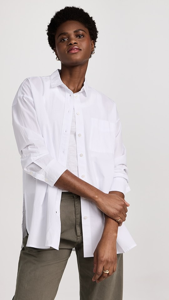 The Signature Poplin Oversized Shirt | Shopbop