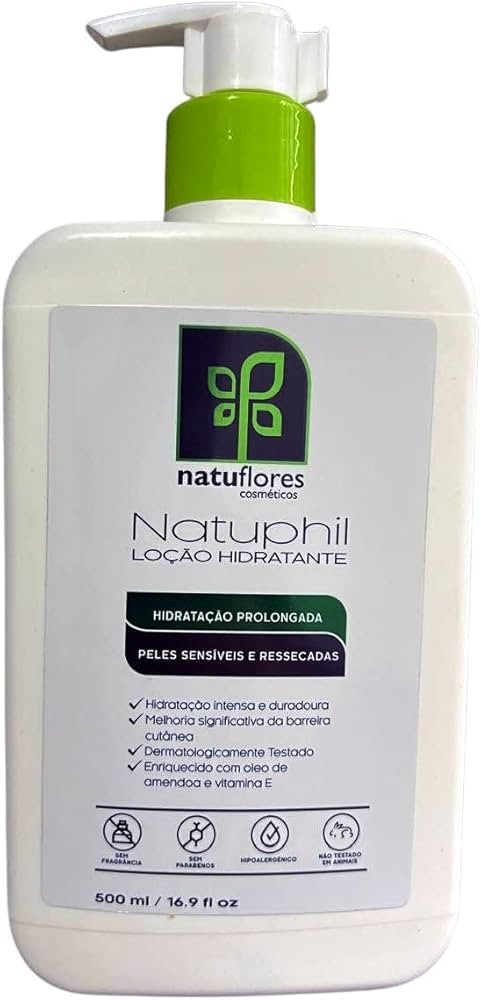 Loção Hidratante Natuphil 500ml Natuflores Hidratação Prolongada | Amazon (BR)