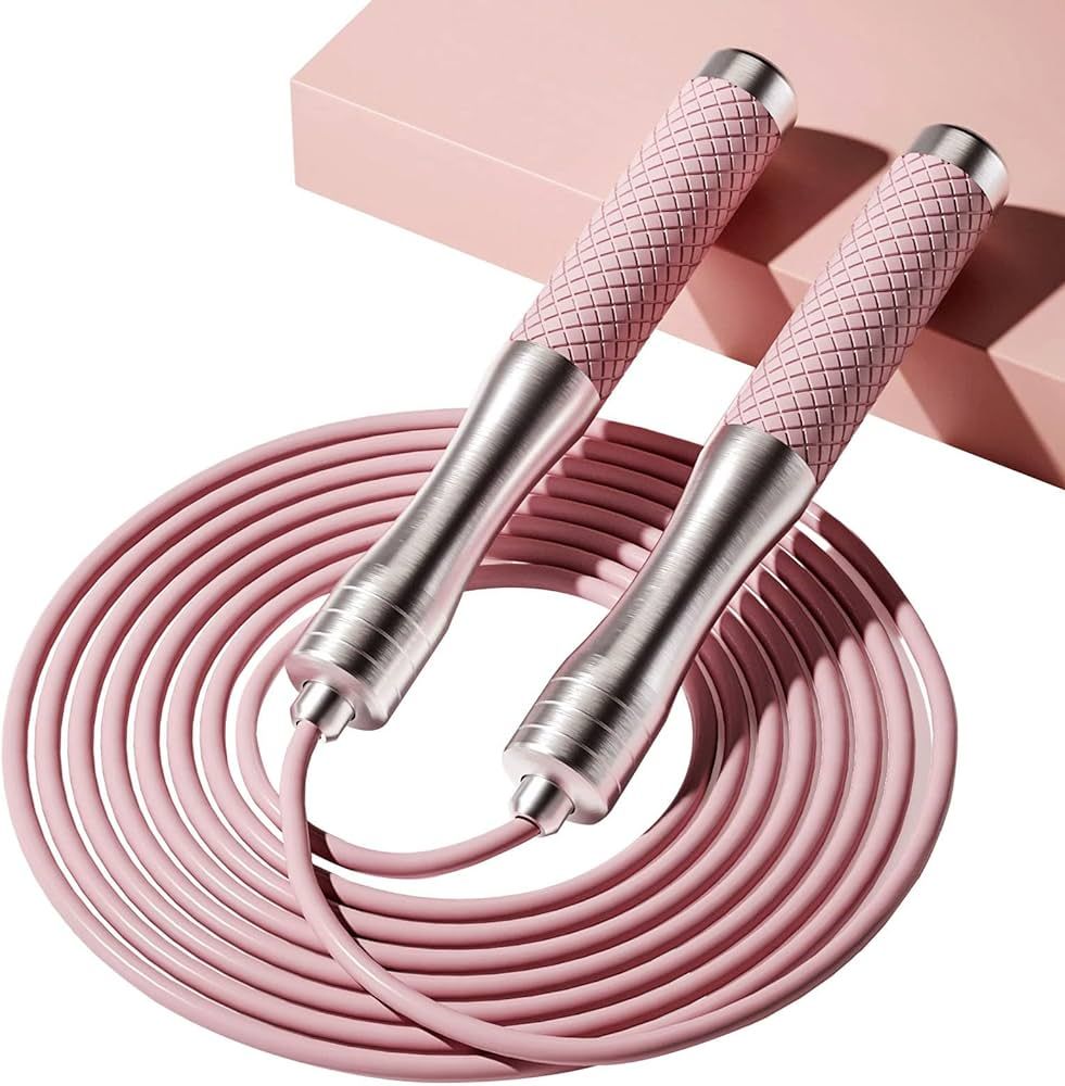 Speed Jump Rope for Fitness - Skipping Rope for Women Men Exercise with Adjustable Length Jumping Ro | Amazon (US)