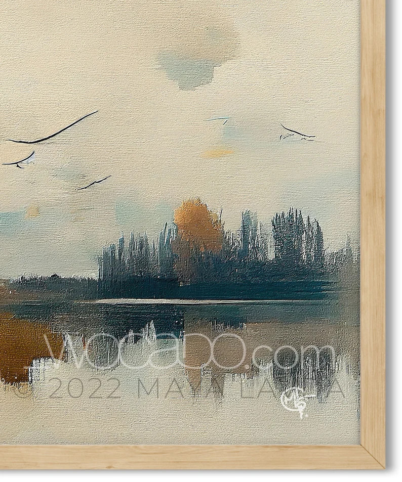 Autumn Landscape Samsung Frame TV Art  Neutral Pastel Oil - Etsy | Etsy (US)