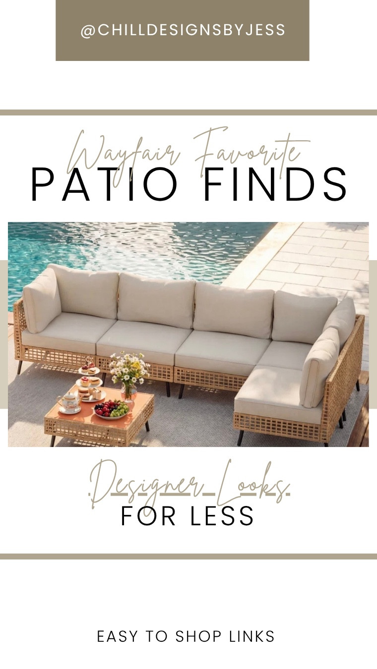 Wayfair patio finds that look expen$ive… but aren’t 😎✨

Creating that resort-style outdoor space without the designer price 🤍 from the sectional to the fire pit + all the finishing touches… these are SO good.

Everything is linked here for you 🌴✨
perfect for pool days, summer hosting, and slow mornings ☀️

@Wayfair 



#LTKSaleAlert #LTKSeasonal #LTKHome