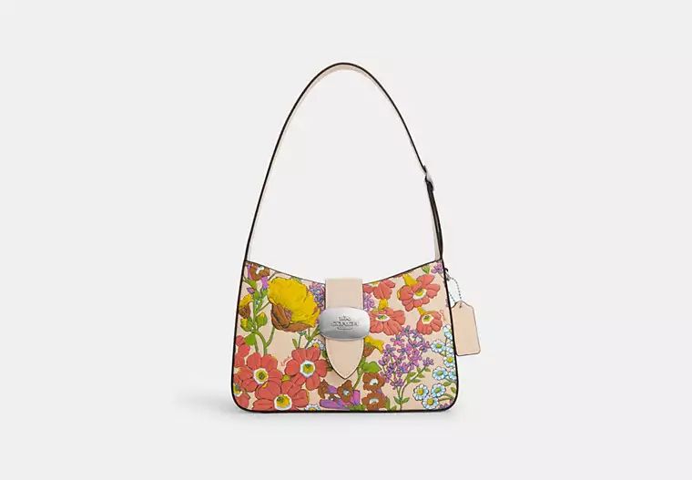 Eliza Shoulder Bag With Floral Print | Coach Outlet CA