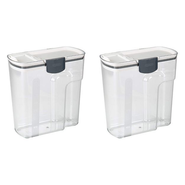PrepWorks Progressive 4.5-Quart Plastic Cereal Keeper Container, Clear (2 Pack) | Target