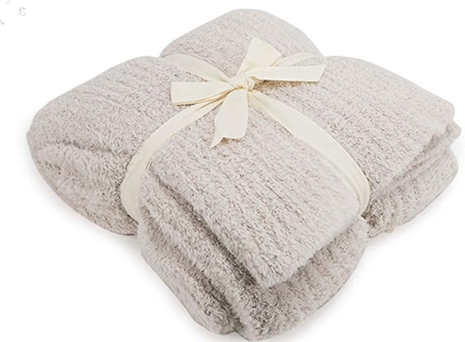 Barefoot Dreams CozyChic Ribbed Throw Almond One Size | Amazon (US)