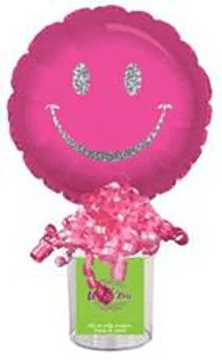 CTI Industries Pink Face Prismatic Silver Smiley U Fill Party Containers | Walmart (US)