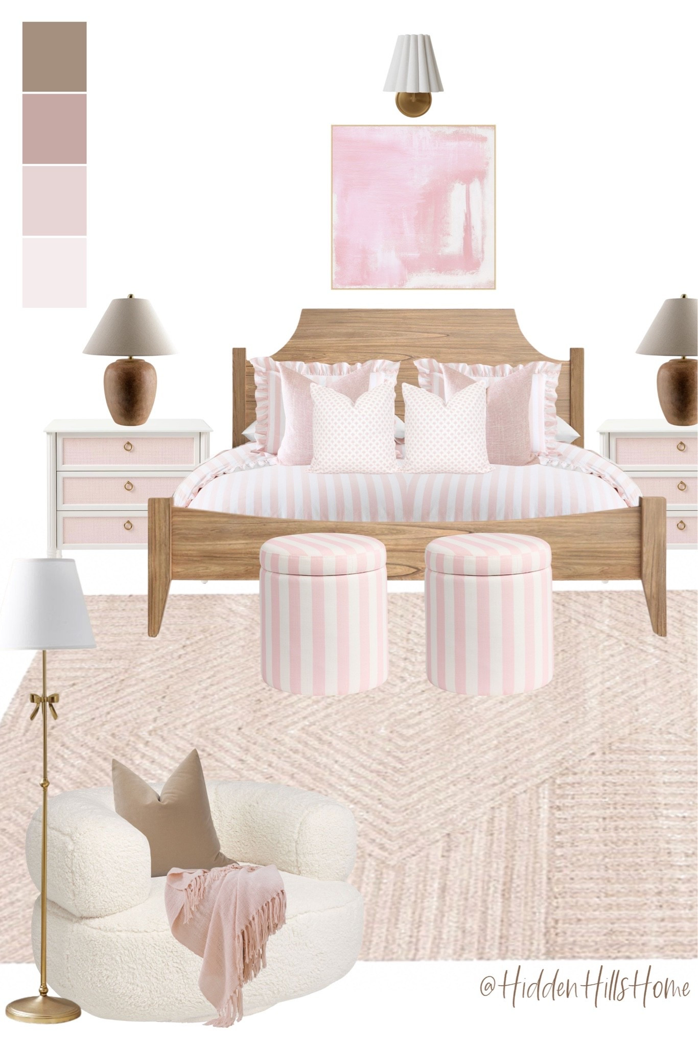 Girls bedroom decor mood board, girls room design, pink girls bedroom inspiration, teen girls bedroom design, bedding, bedroom rug, kids bedroom

#LTKHome #LTKSaleAlert #LTKKids