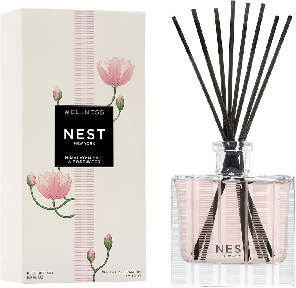 NEST New York Reed Diffuser, Himalayan Salt & Rosewater - 5.9 fl oz - Fragrance for Up to 90 Days... | Amazon (US)