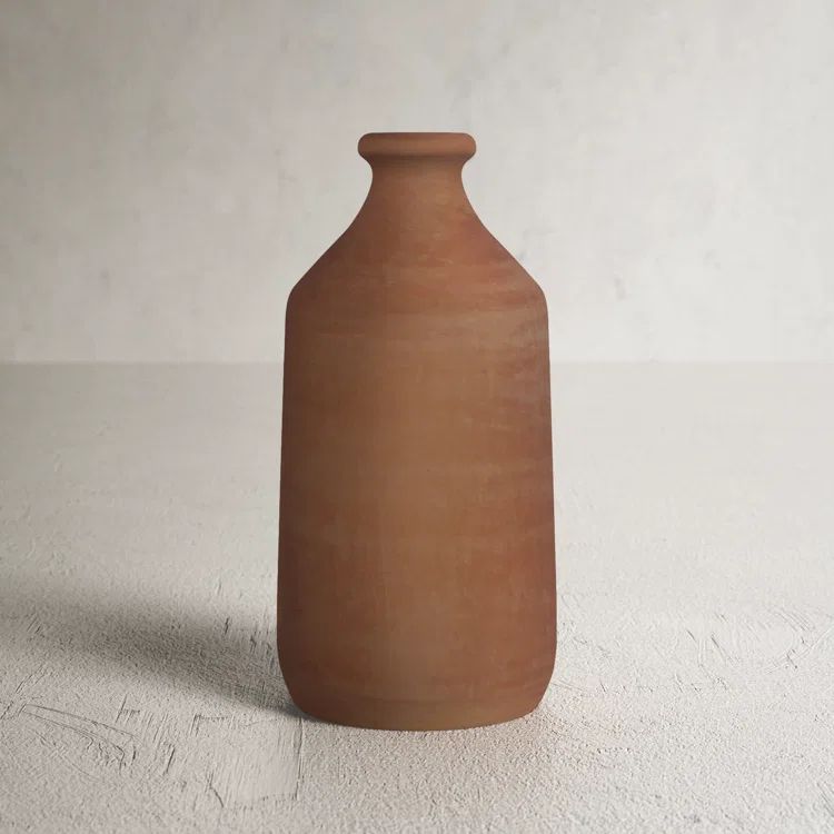 Persell 7.28'' Terracotta Table Vase | Wayfair North America