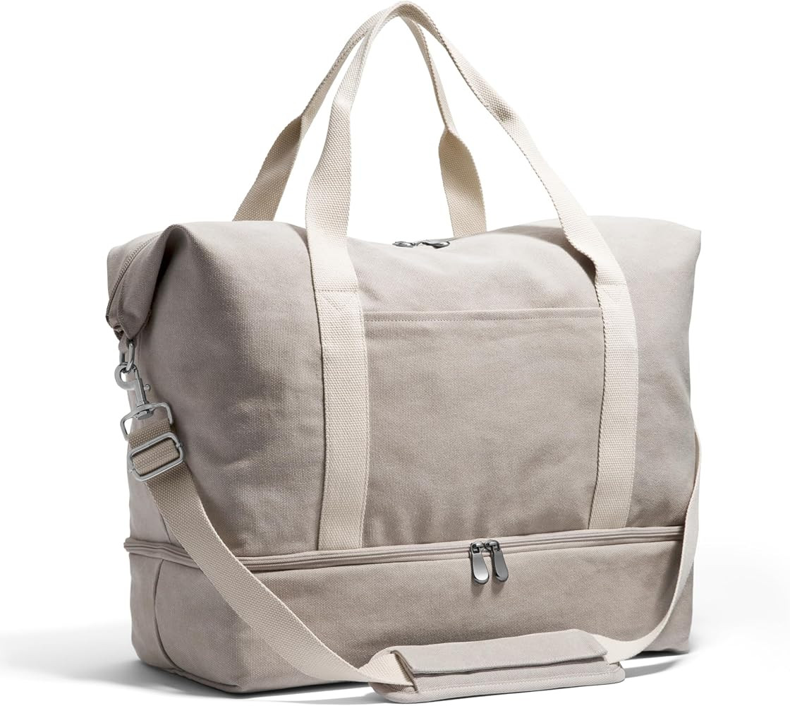 Lo & Sons Catalina Deluxe Premium Canvas 49L Duffel Bag – Travel, Gym, Hospital, or Weekender B... | Amazon (US)