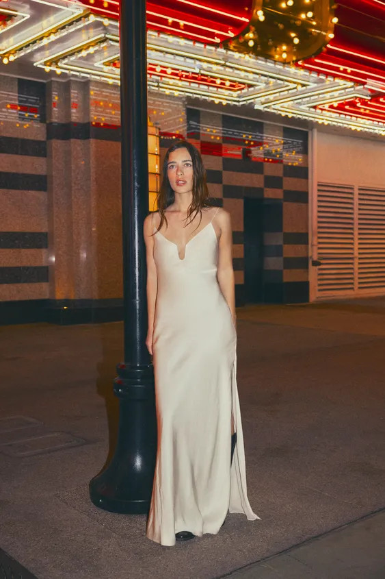 100% VISCOSE LONG DRESS | Zara US