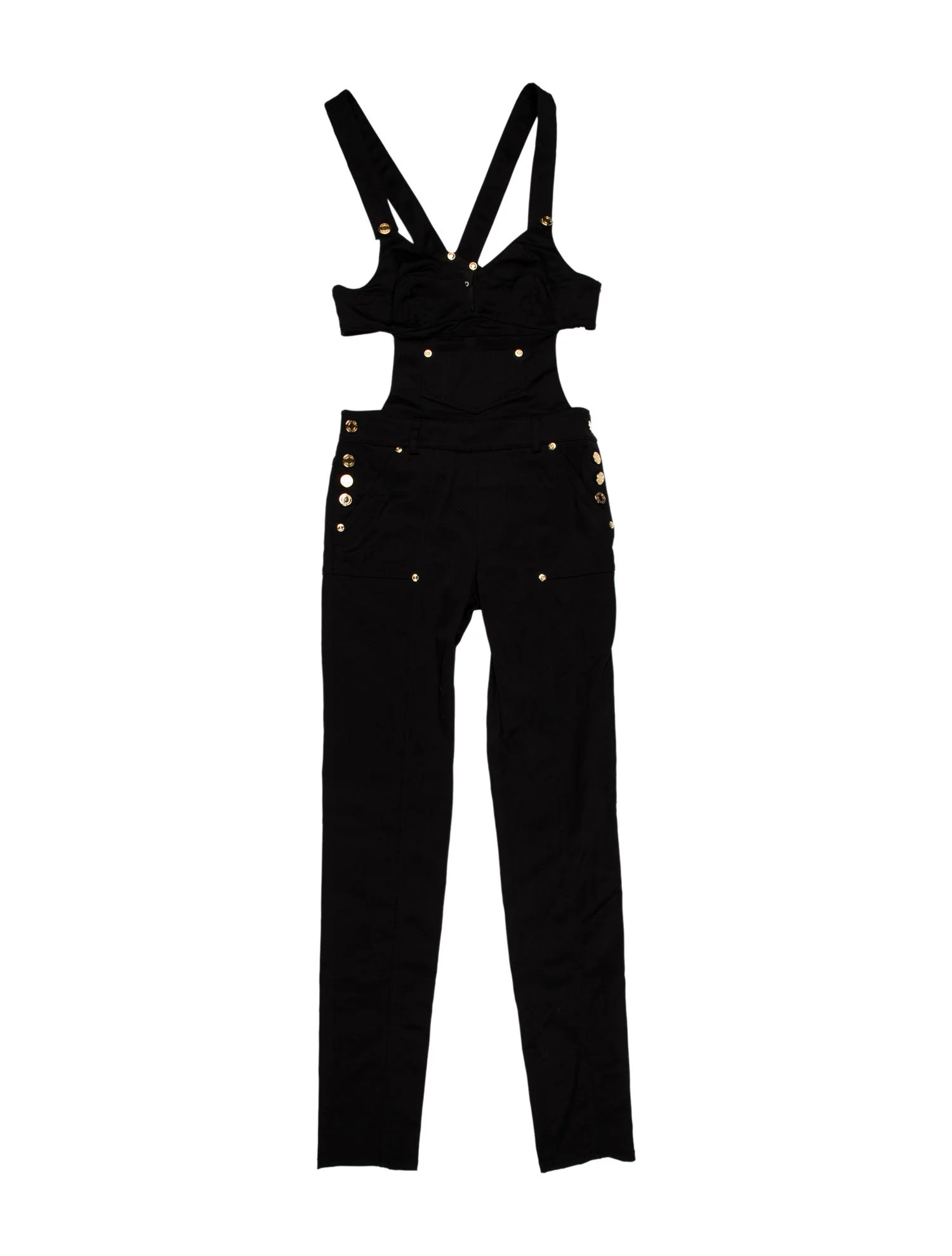 Tom Ford V-Neck Jumpsuit - 9.5" Rise, Black Jumpsuits and Rompers, Clothing - TOM199156 | The Rea... | The RealReal