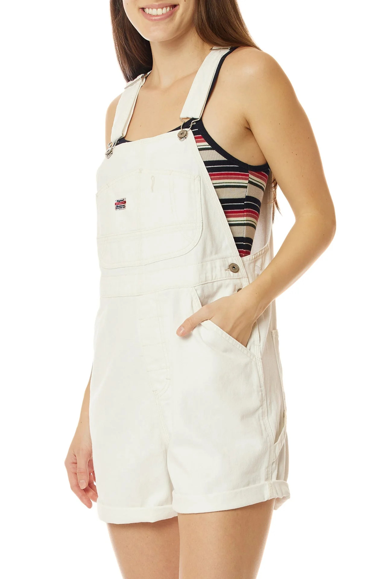 Mario White Denim Shortall | Union Bay