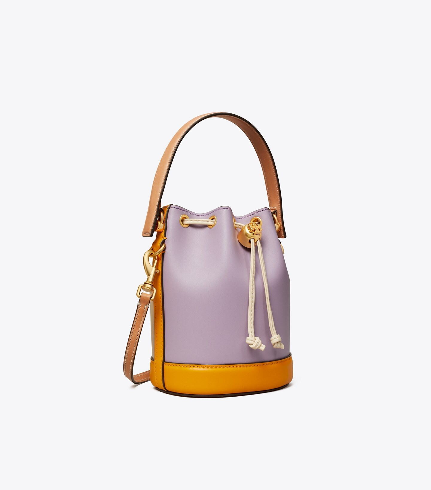 T Monogram Color-Block Mini Bucket Bag | Tory Burch (US)