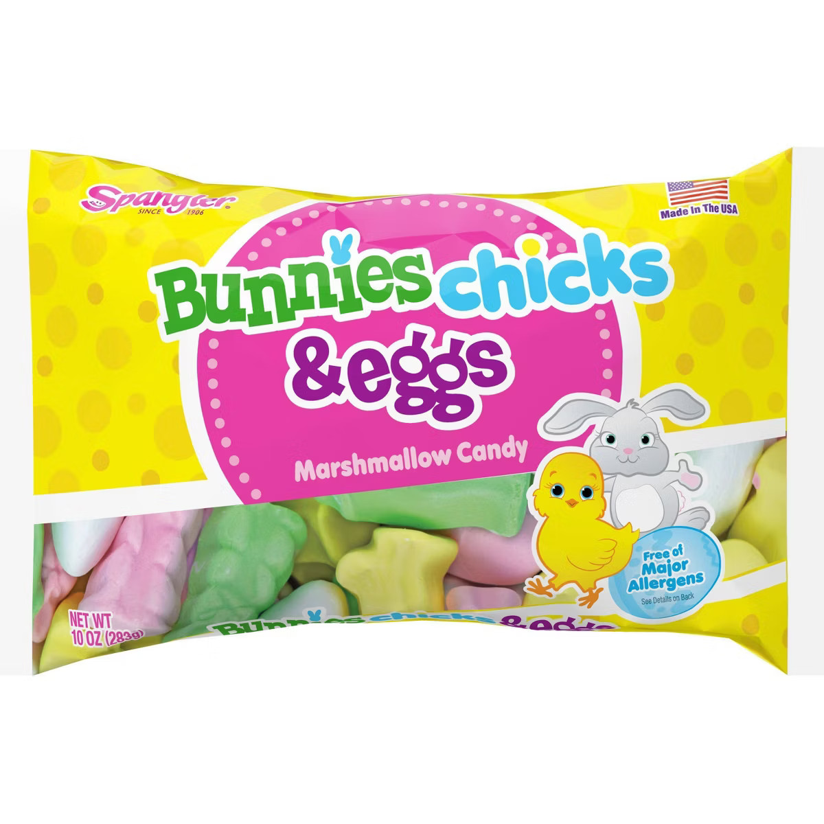 Spangler Easter Marshmallow Bunnies Chicks & Eggs Bag - 10oz | Target