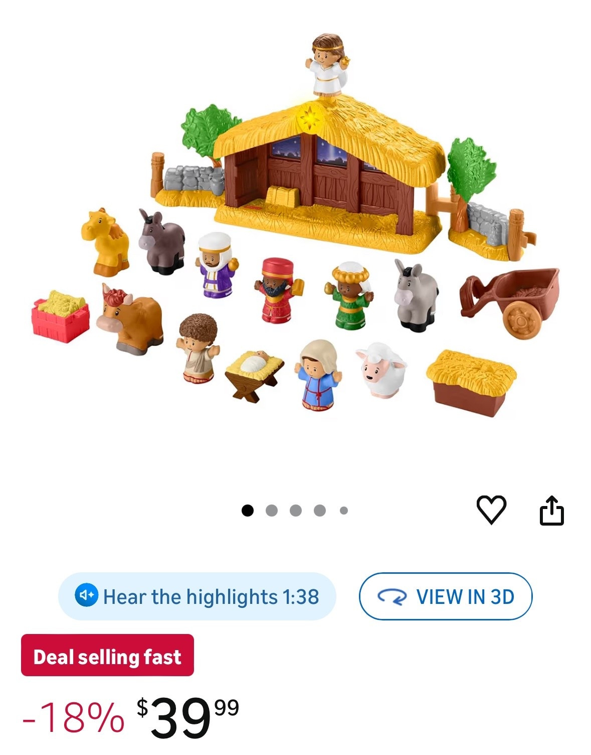 Our favorite nativity play is on sale!!  My baby and toddler love playing with this 

#LTKSeasonal #LTKFamily #LTKHoliday