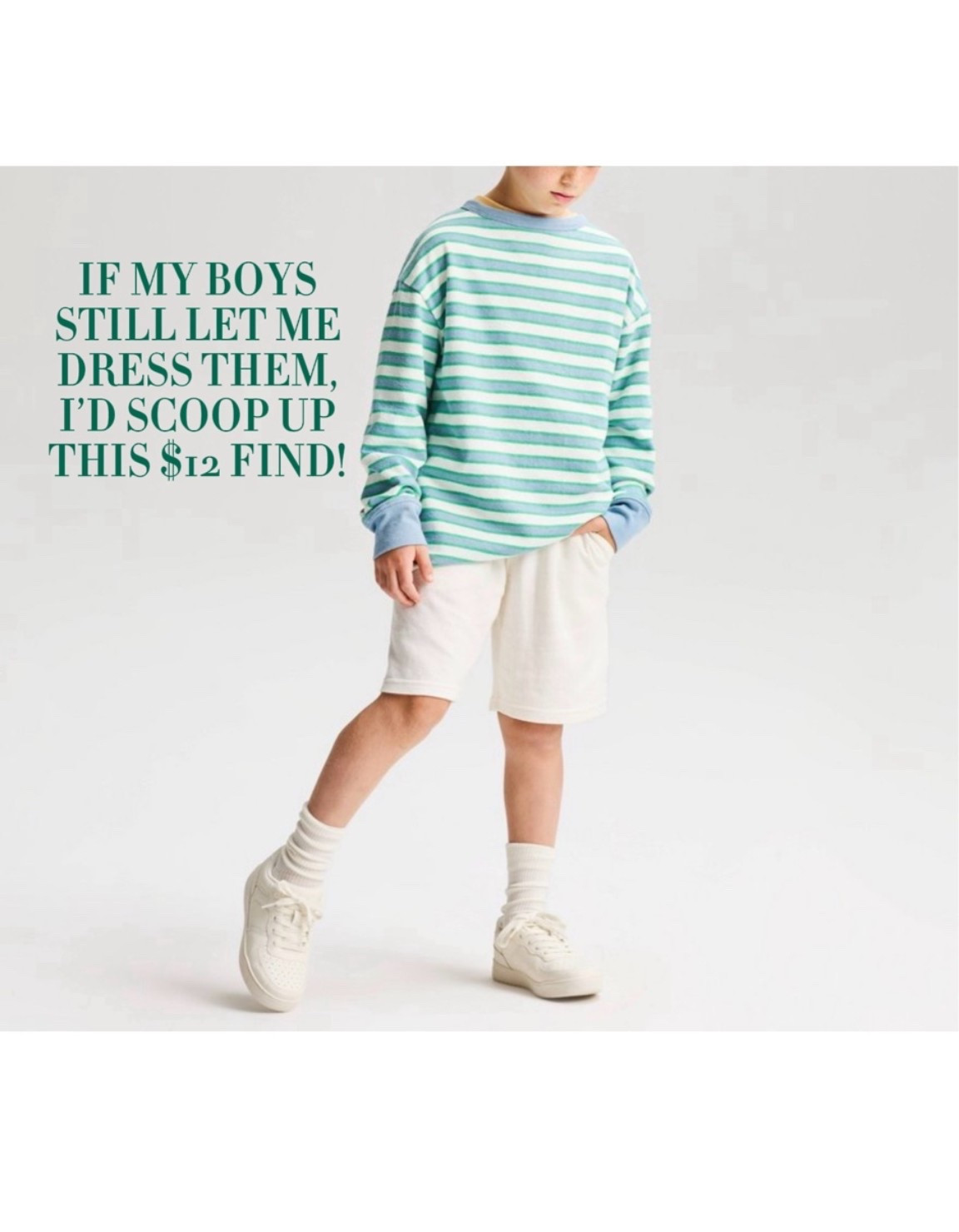 LOVED the colors in the $12 long sleeve. If only my boys let me still dress them….