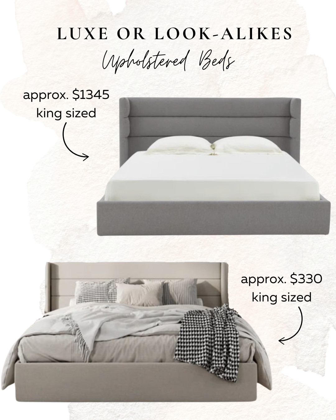 Luxe or Look-Alikes: Upholstered Beds.

 

 #LTKHome