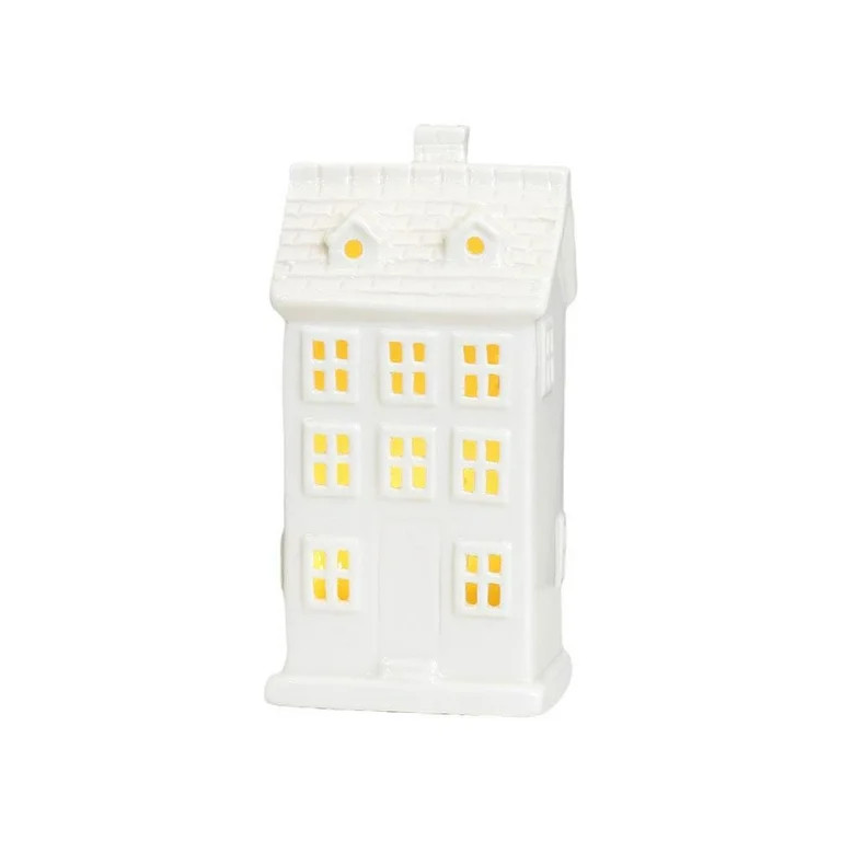 BQLQBQLQ Casas de Pueblo Navideñas Blancas, Casas y Pueblos de Cerámica, Casas de Pueblo Navide... | Walmart (US)