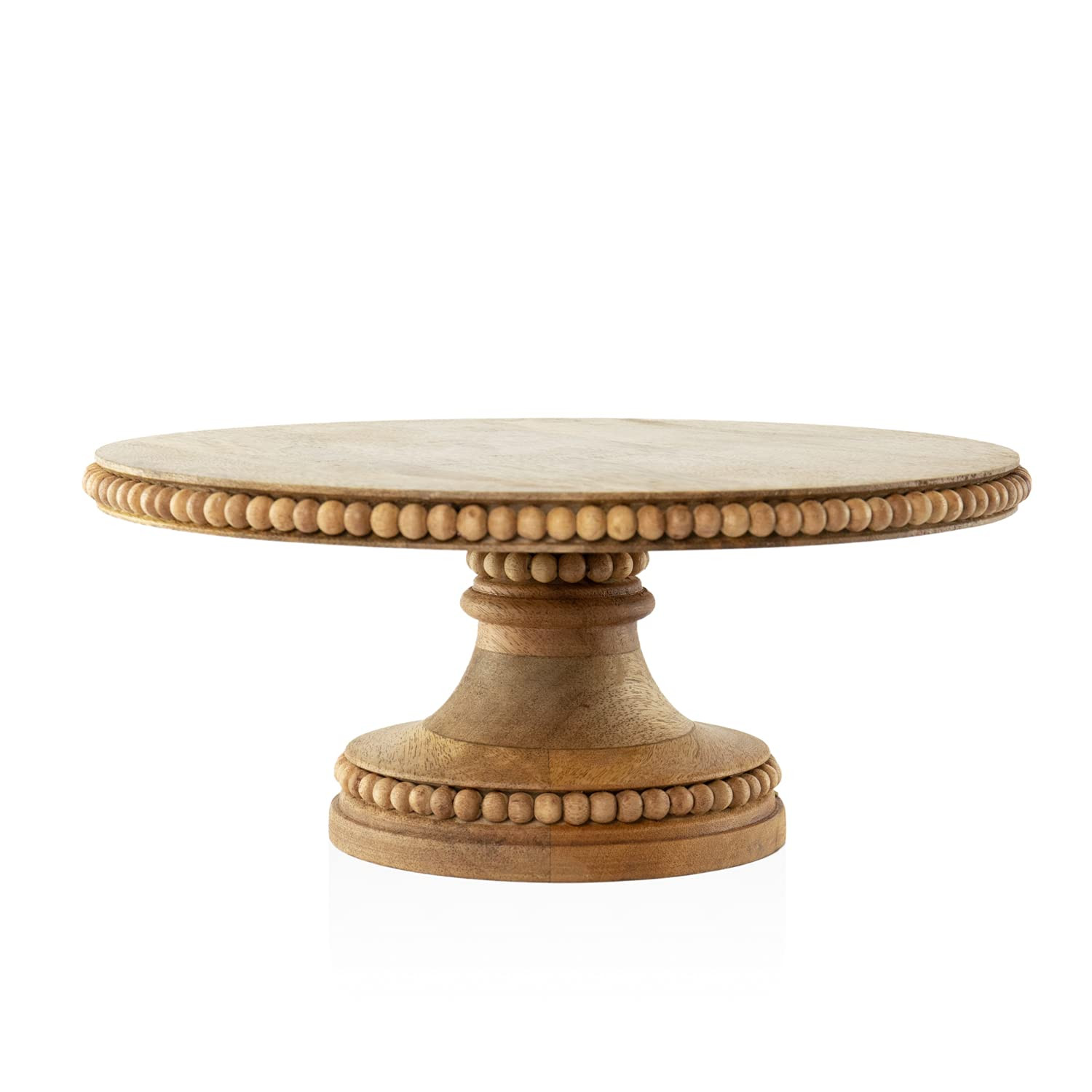 Wood Cake Stand - Rustic Mango Wooden Cake Stand, Cup Cake, Donut Tray, Farmhouse Food Serving Platt | Amazon (US)
