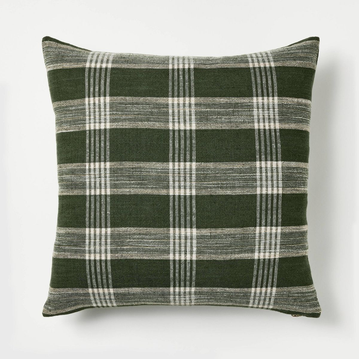 Woven Plaid Square Throw Pillow with Zipper Pull - Threshold™ designed with Studio McGee | Target