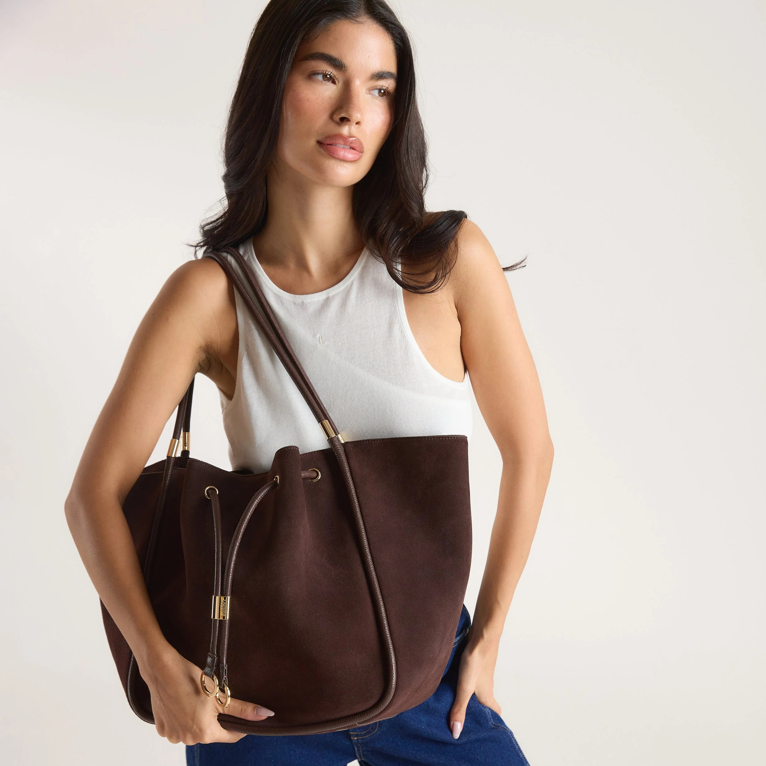 Clem Tote Bag - Chocolate | Lounge UK