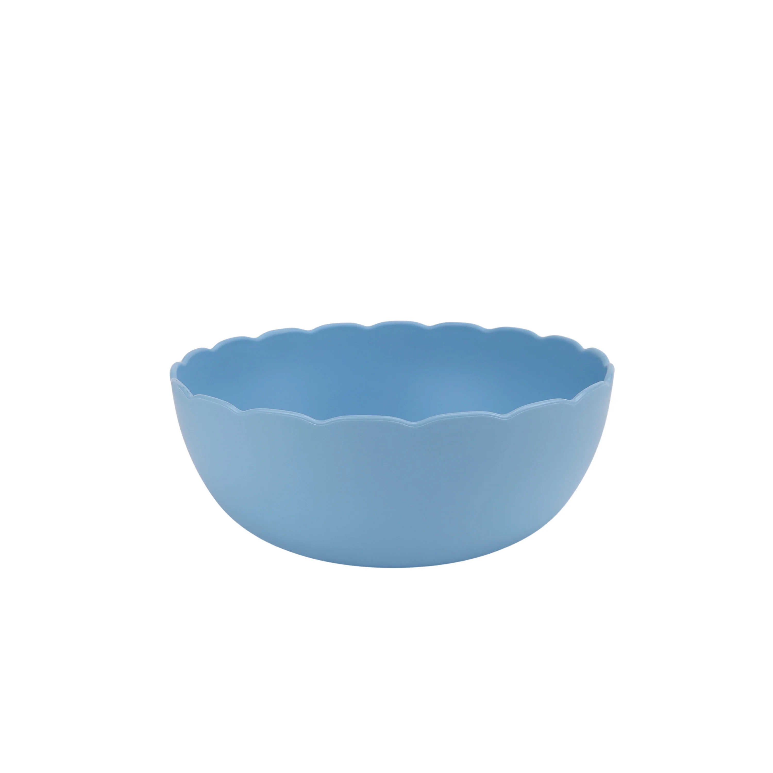 Mainstays - Blue Round Plastic Bowl, Scalloped, 38-Ounce | Walmart (US)