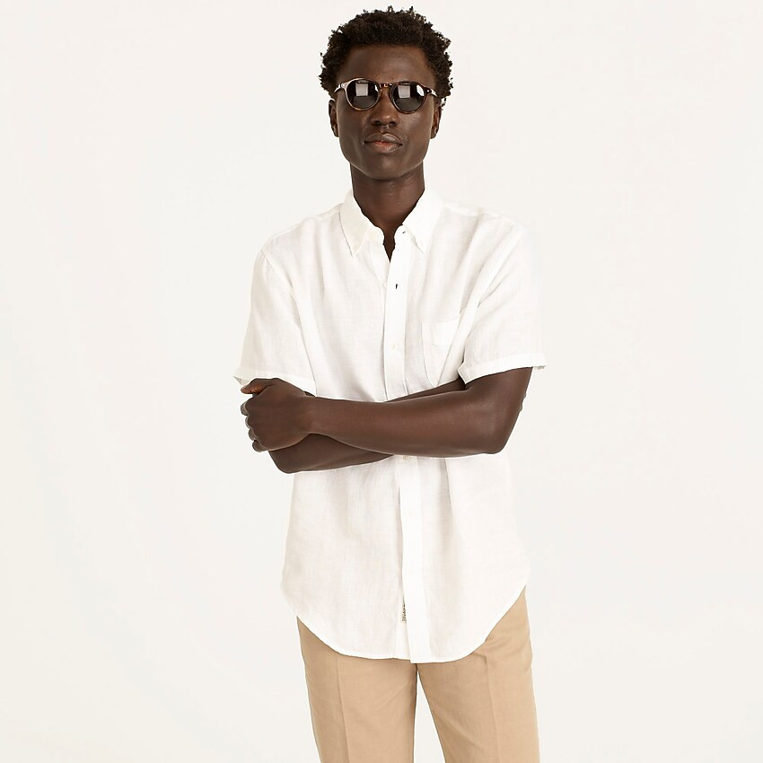 Short-sleeve Baird McNutt Irish linen shirt | J. Crew US
