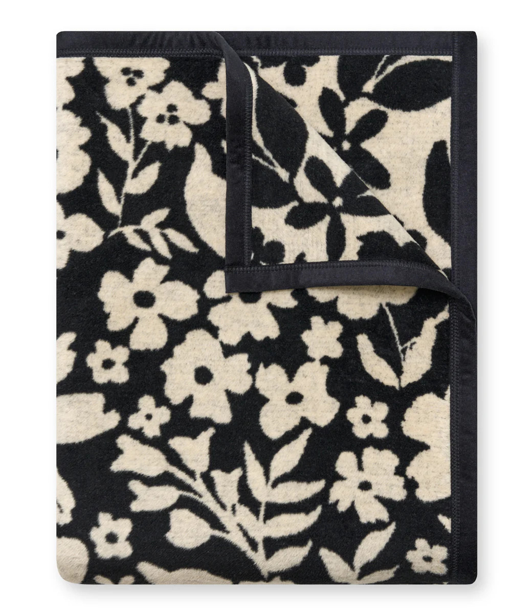 Midnight Floral Throw Blanket | ChappyWrap | ChappyWrap