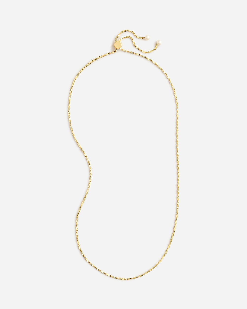 Pearl chain tie necklace | J. Crew US