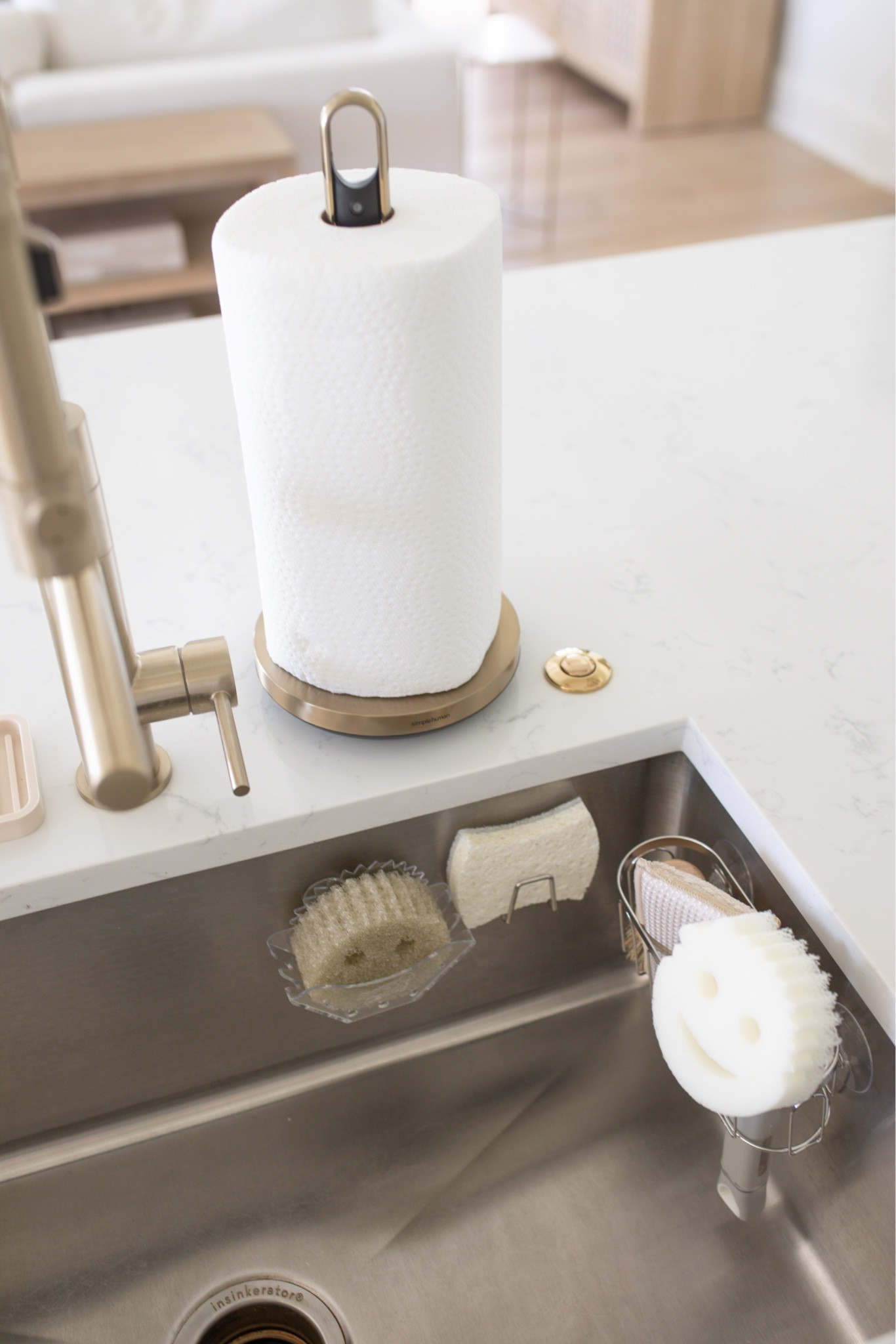 [Letter3 5] Simplehuman Paper Towel Holder Gold - 30i2ysh