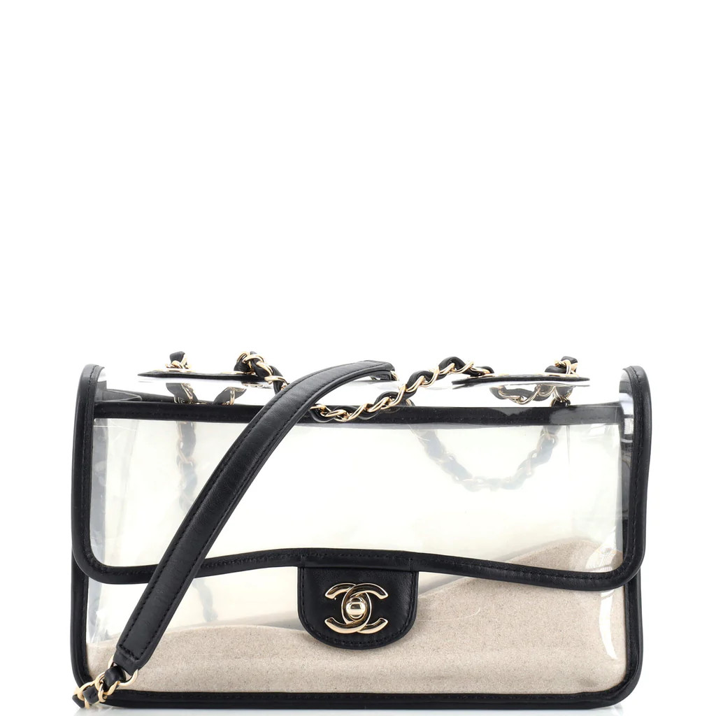 Sand By The Sea Flap Bag PVC with Lambskin Medium | Rebag