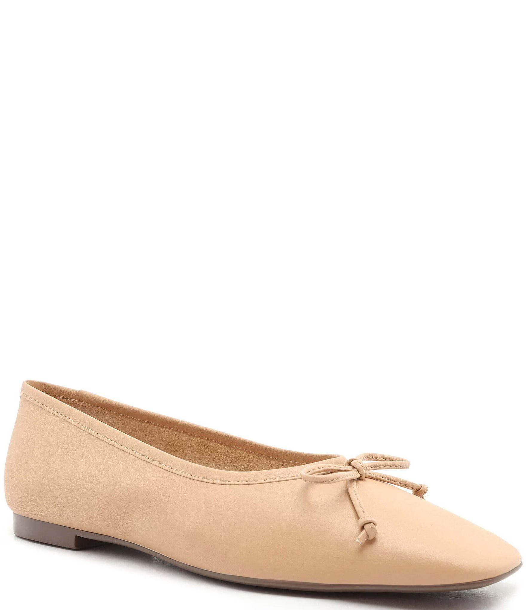 Arissa Leather Ballerina Flats | Dillard's