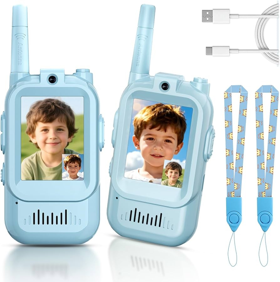 Video Walkie Talkies for Kids, Handheld 2 Pack Rechargeable Video Intercom Kids Walkies Talkies, ... | Amazon (US)