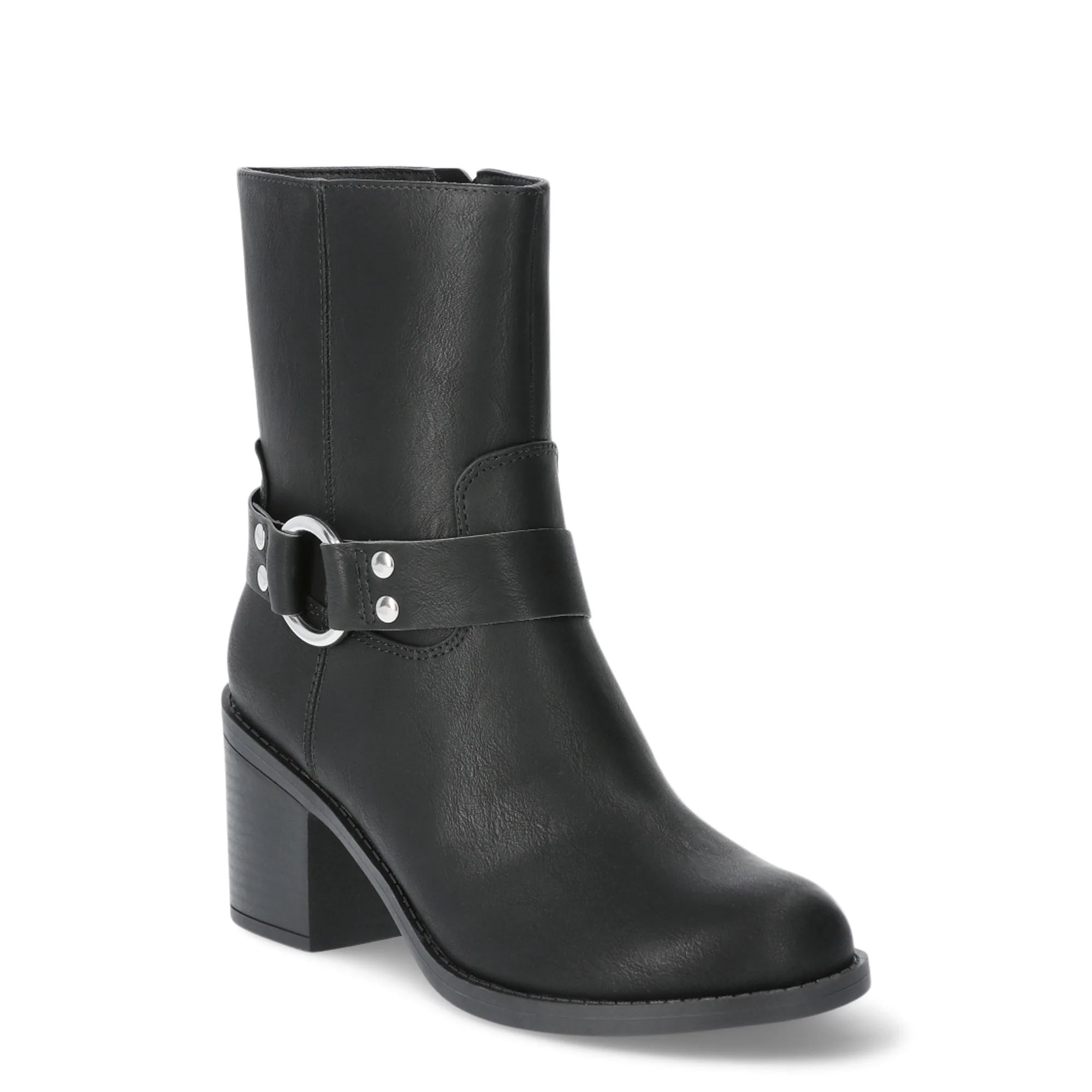 Time and Tru Women’s Heeled Moto Boots, Sizes 6-11 | Walmart (US)