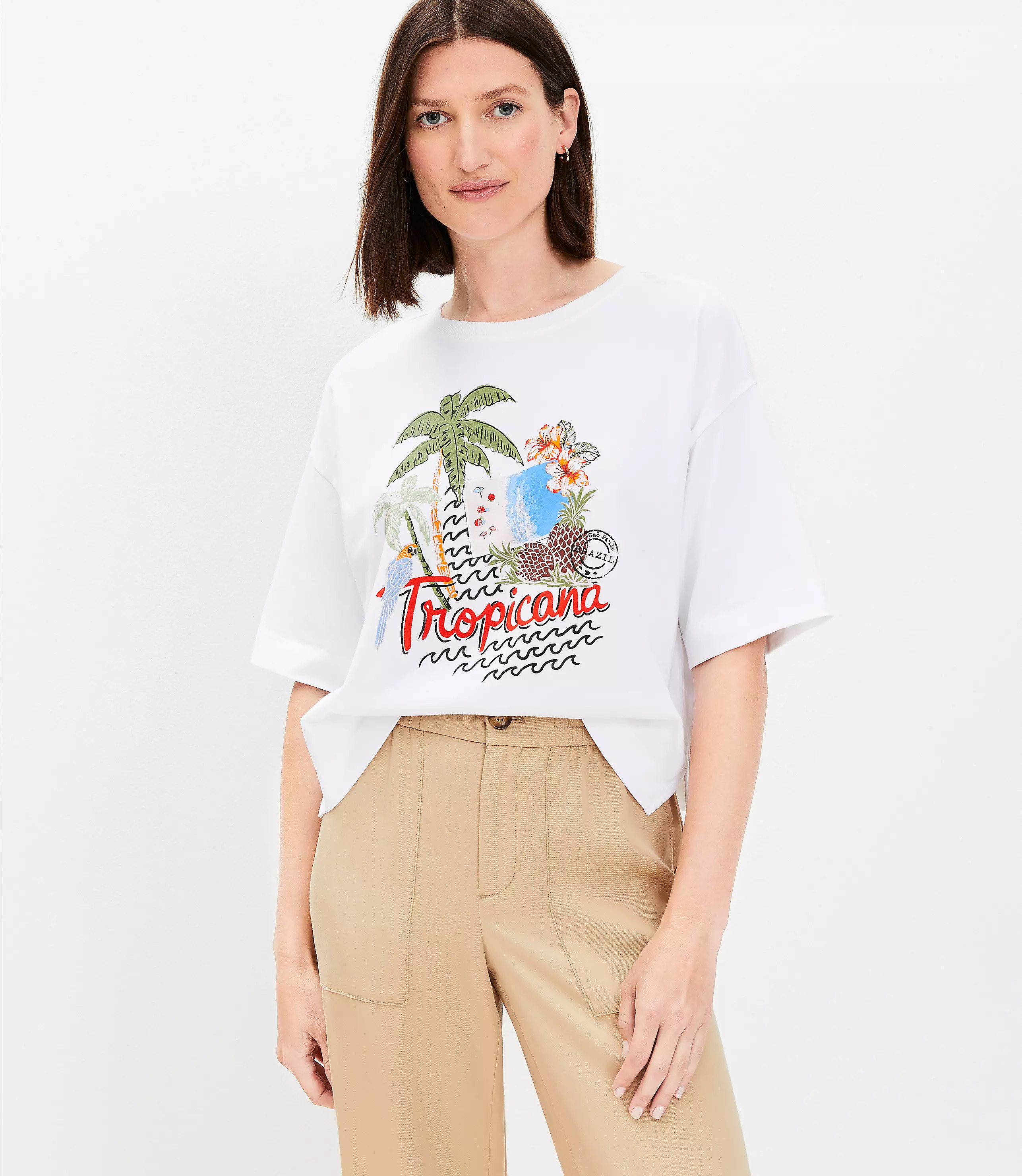 Tropicana Jersey Modern Tee | LOFT