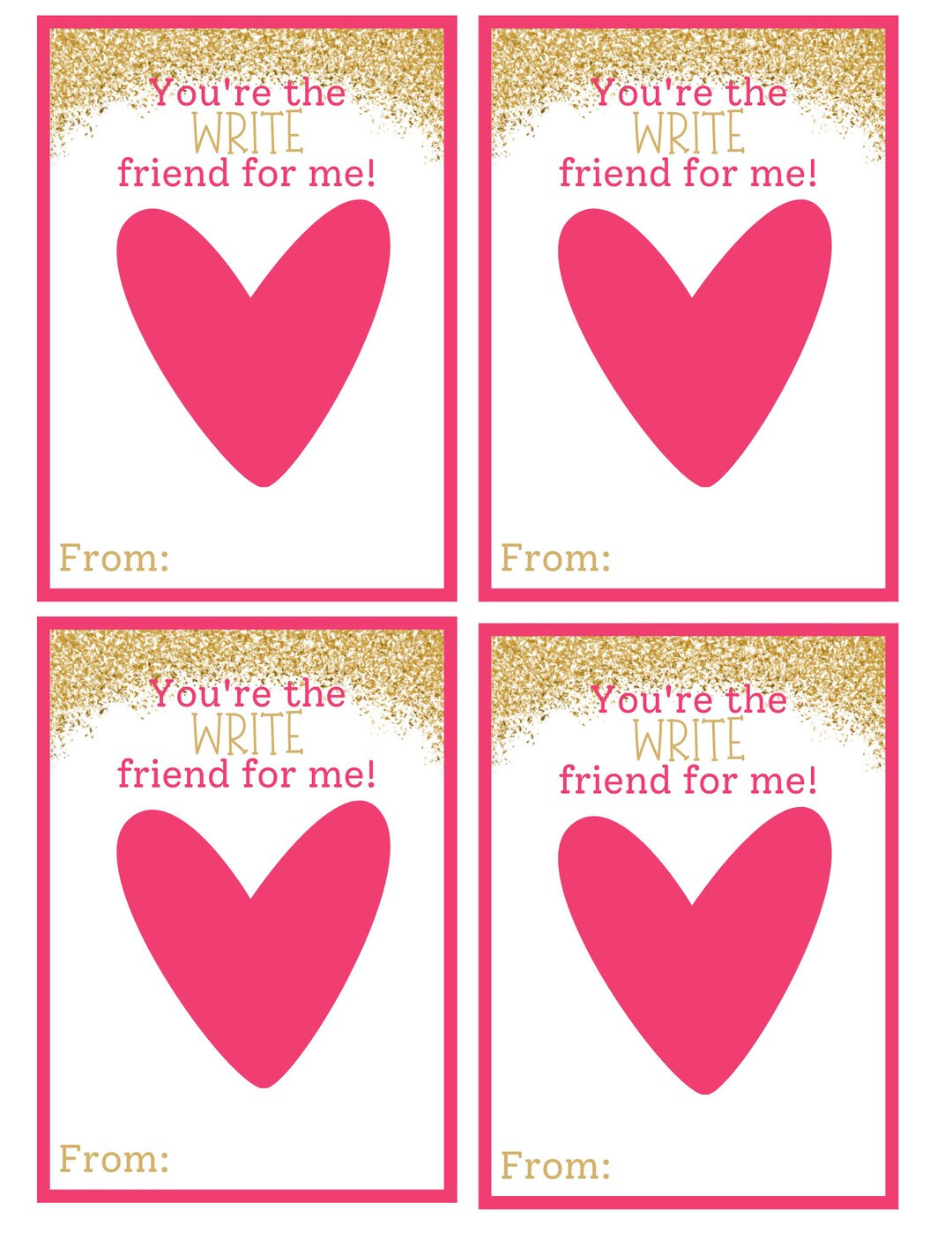 Printable Valentine Card, Pencil Valentine Card, Printable Classroom Valentine Card, School Valen... | Etsy (US)