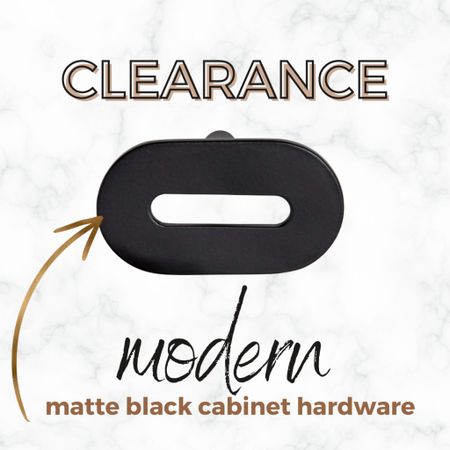 Modern matte black hardware for your cabinets on clearance now. Get that farmhouse or modern kitchen with updated black hardware.

#LTKhome #LTKsalealert #LTKunder50