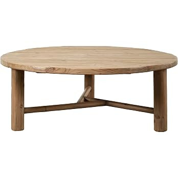 Artissance 48" Round Legs Weathered Natural Table (Coffee), 18in H x 47in W x 47in L | Amazon (US)