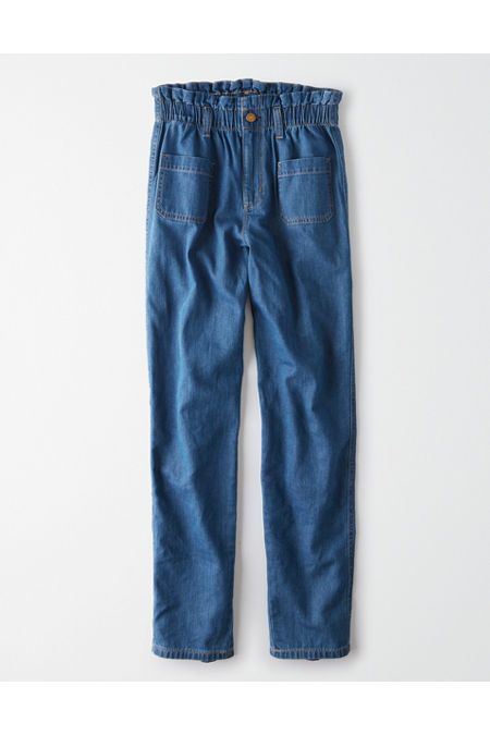 Mom Jean Women's Soft Blue 22 Long | American Eagle Outfitters (US & CA)