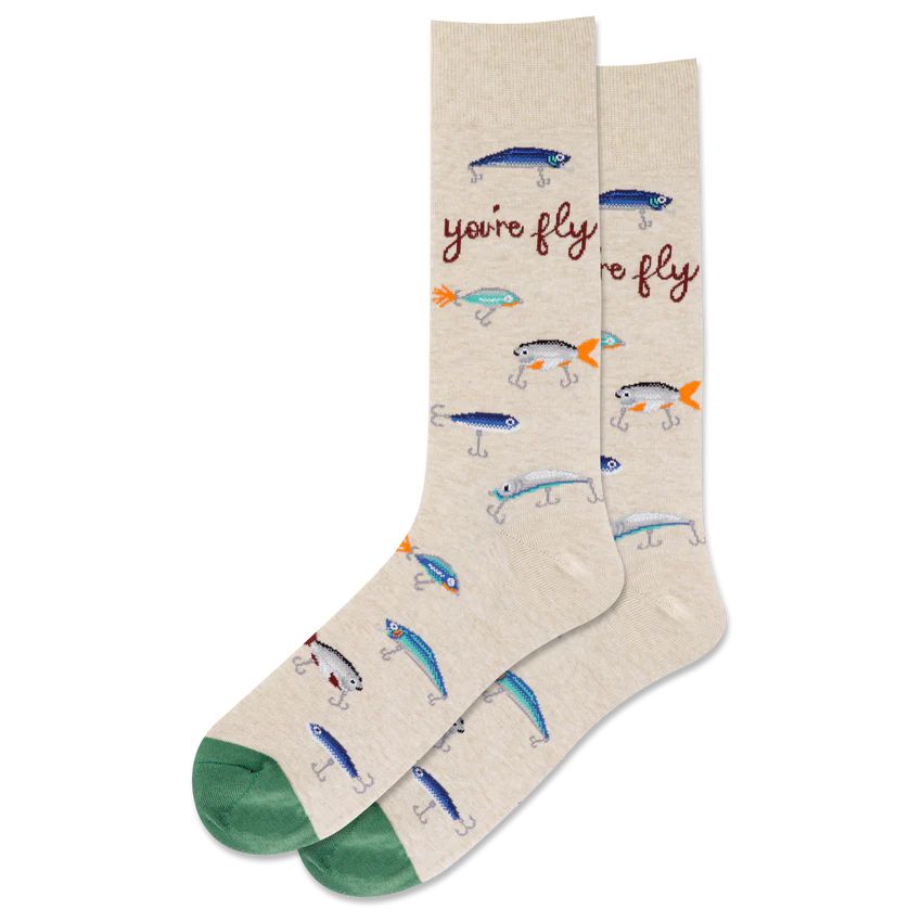 HOTSOX Men's You're Fly Crew Sock | Hotsox