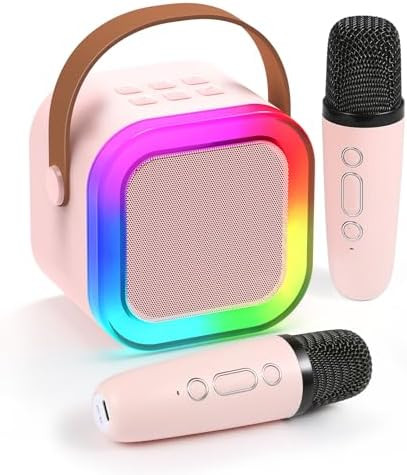 Fede Karaoke Machine for Kids Adults, Mini Karaoke Machine with 2 Wireless Microphones, Portable ... | Amazon (US)