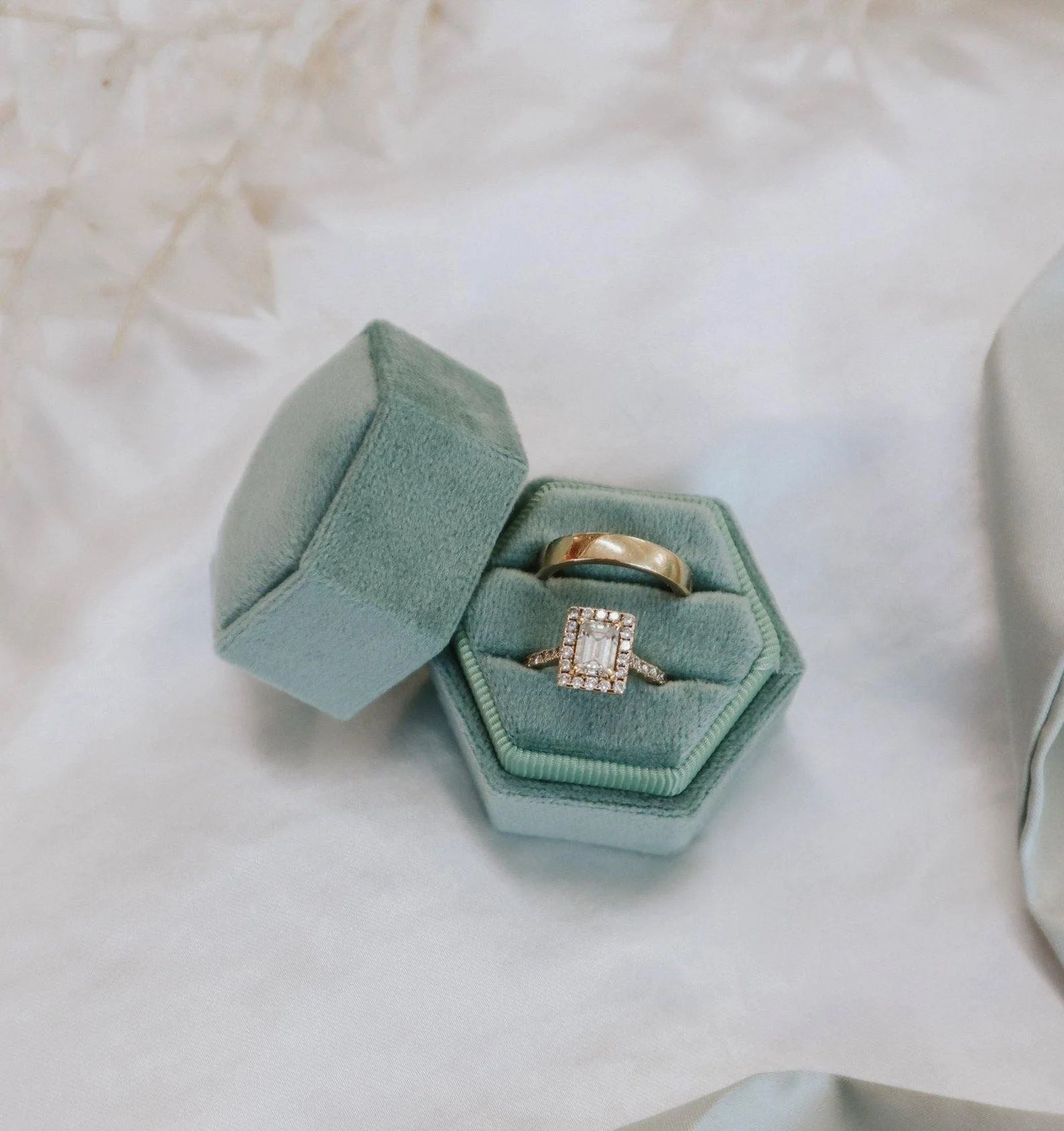 Proposal Ring Box Sage Wedding Ring Box Ring Bearer Box | Etsy UK | Etsy (UK)